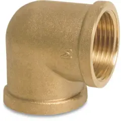  gängad böj i mässing 1"