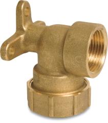  Väggkoppling 25mm pem med 3/4" gänga