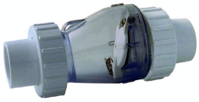  Backventil med unioner 90mm