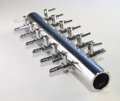  Fördelare i metall 12 kranar