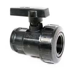 Gängad kulventil 1" innergänga PP